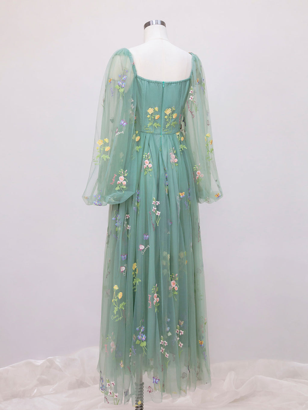 Green A-line Sweetheart Green Tulle Lace Long Prom Dress, Green Formal Dress Custom Size / Green Green A-line Sweetheart Green Tulle Lace Long Prom Dress, Green Formal Dress Custom Size / Green