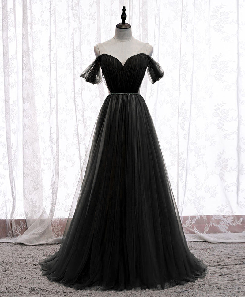 Simple Sweetheart Tulle Off Shoulder Long Prom Dress, Aline Tulle Form shopluu Simple Sweetheart Tulle Off Shoulder Long Prom Dress, Aline Tulle Form shopluu