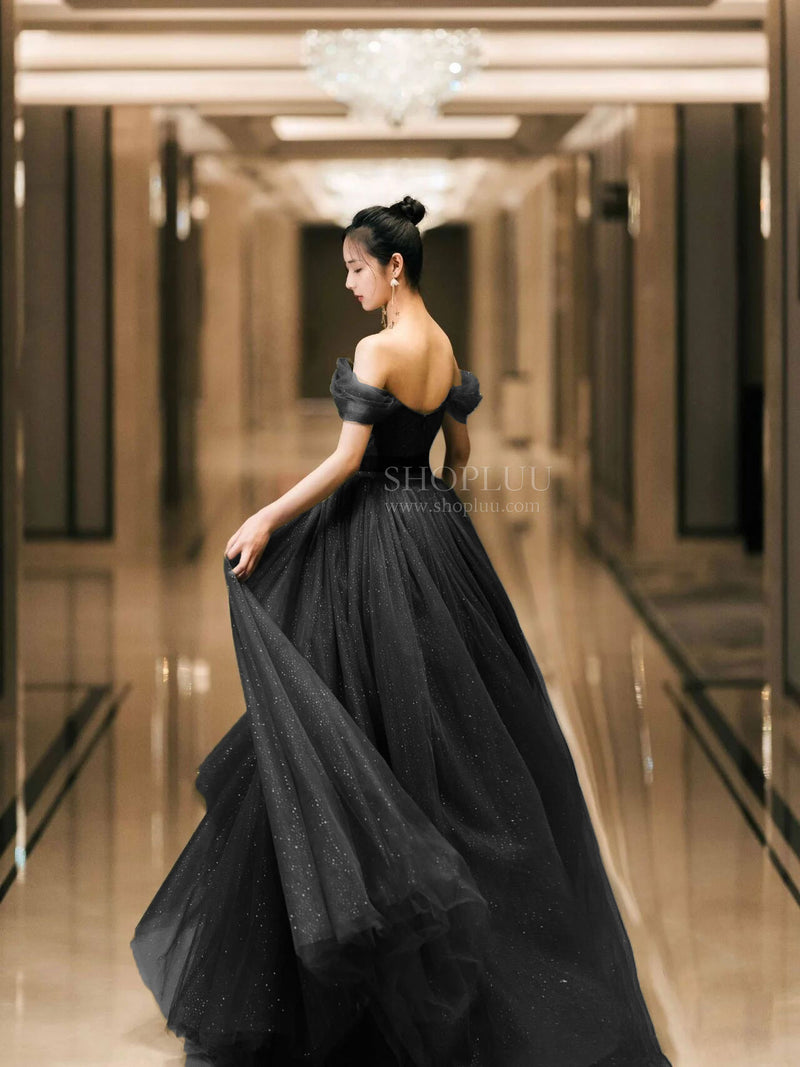 Elegant Sweetheart Neck Tulle Sequin Long Prom Dress, Backless Graduation Dresses US 14 / Custom Color Elegant Sweetheart Neck Tulle Sequin Long Prom Dress, Backless Graduation Dresses US 14 / Custom Color