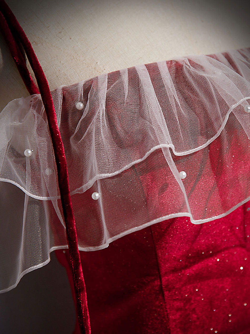 Burgundy Mermaid Long Prom Dress