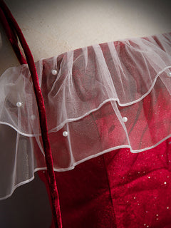 Burgundy Mermaid Long Prom Dress