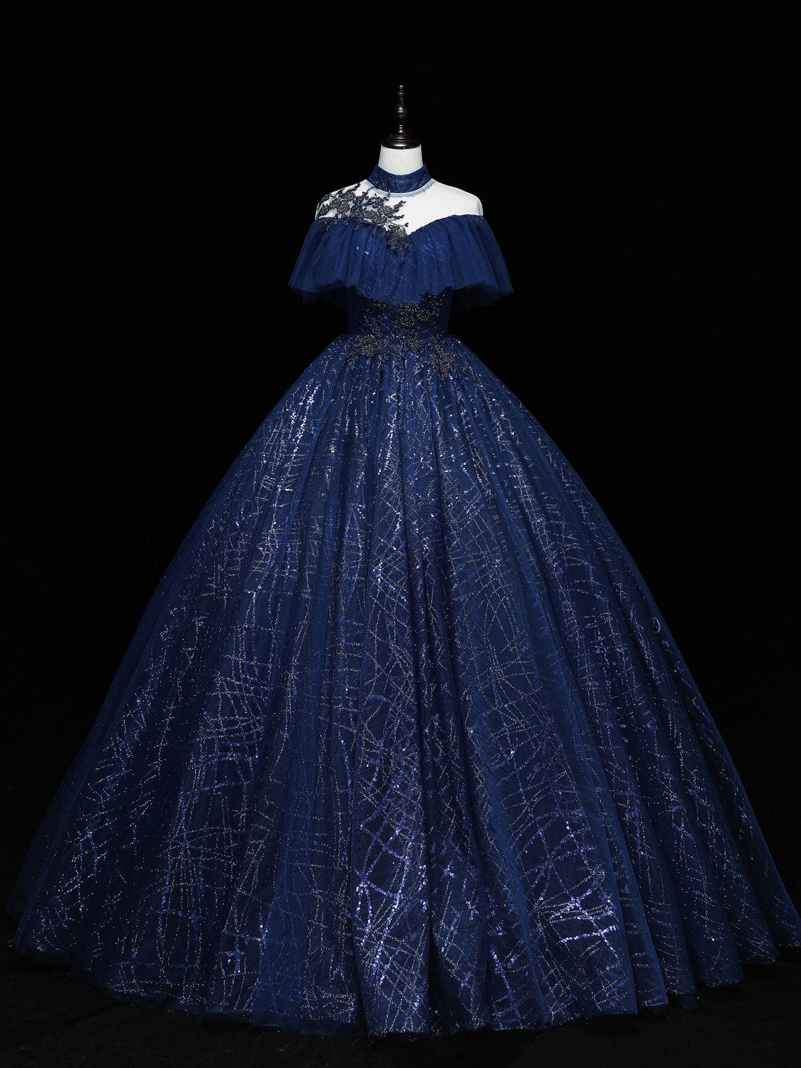 Dark Blue Long Prom Dress, Blue Tulle Formal Gown Graduation Dresses US 4 / Dark Blue Dark Blue Long Prom Dress, Blue Tulle Formal Gown Graduation Dresses US 4 / Dark Blue