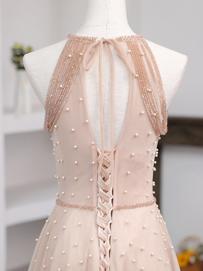 champagne pink dress prom Pink Prom Dresses in Sparkly, Sequin, Pastel and Fluffy Styles