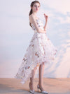 Unique Tulle Lace Short Prom Dress, Tulle Homecoming Dress