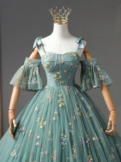 Green Lace Formal Dresses