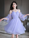 Cute Sweetheart Neck Tulle Short Prom Dress, Cute Puffy Homecoming Dress