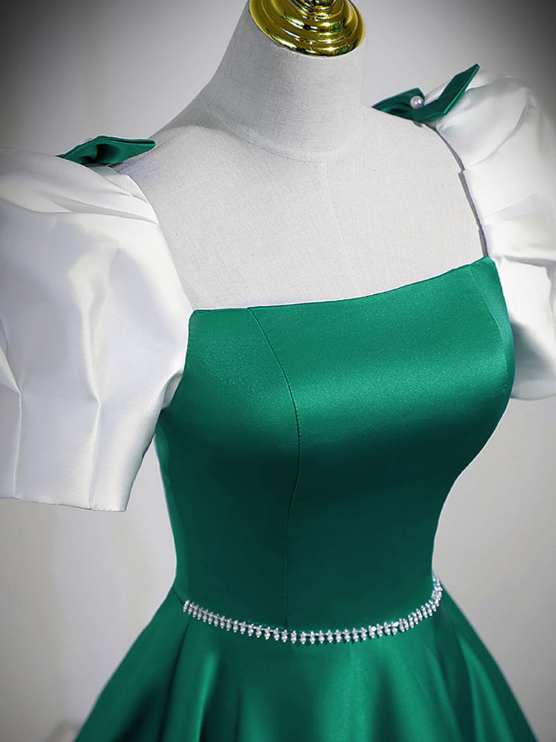 Green A-Line Formal Dresses
