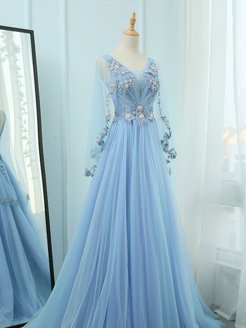 Blue Formal Evening Dress