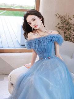 Blue Long Evening Dresses