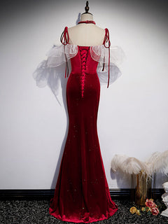 Velvet Long Formal Dresses