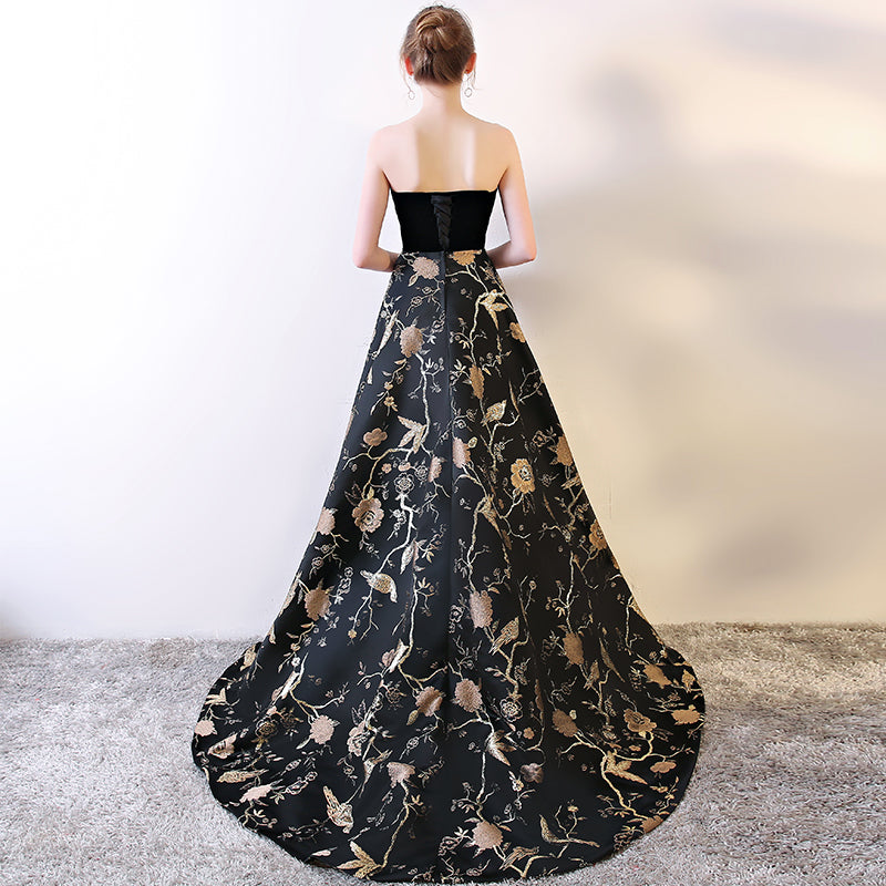 Black Sweetheart Neck Long Prom Dress, Black Evening Dress US 8 / Black Black Sweetheart Neck Long Prom Dress, Black Evening Dress US 8 / Black