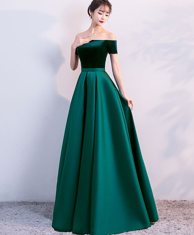 Simple Satin Long Prom Dress, Long Formal Dress