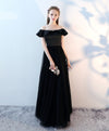 Black Long Prom Dress, Black Long Formal Evening Dress
