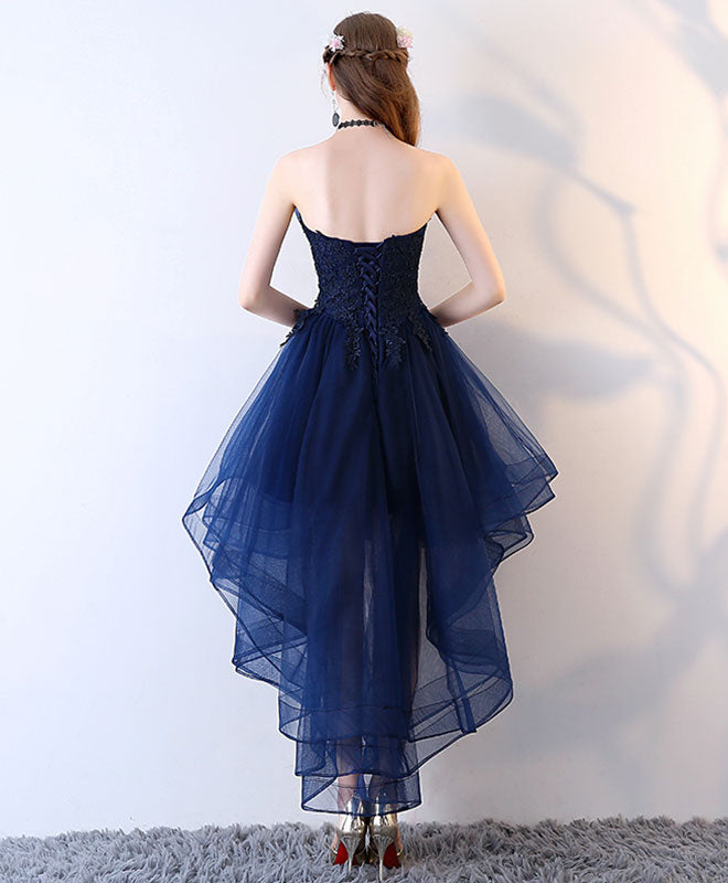 Tulle Prom Navy Blue Homecoming Dresses 2019 Navy Blue Tulle