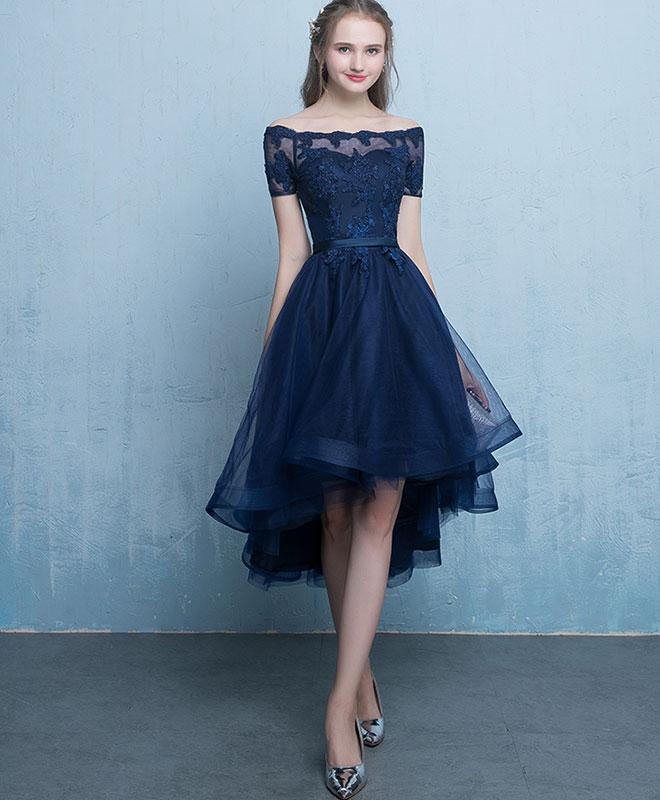 Burgundy Tulle Lace Short Prom Dress, Burgundy Homecoming Dress