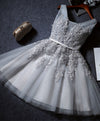 Cute A Line Tulle Lace Short Prom Dress, Homecoming Dress
