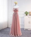 Simple Sweet Neck Chiffon Long Prom Dress, Bridesmaid Dress