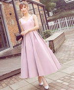 Stylish Pink V Neck Short Prom Dress,  Evening Dress