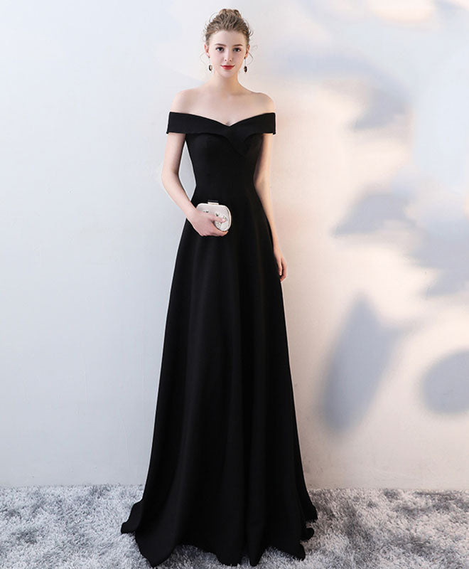 Simple V Neck Long Prom Dress, Evening Dress