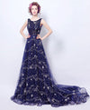 Blue Long Prom Dress, Blue Evening Dress, Formal Dress